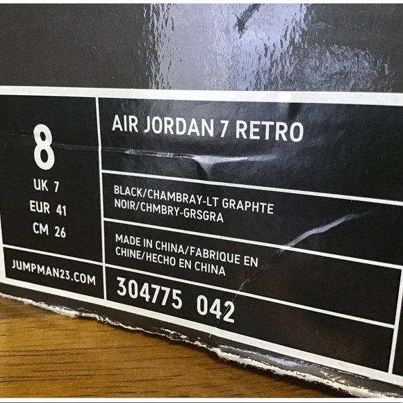 Jordan 7 Chambray - Picture 2 of 3